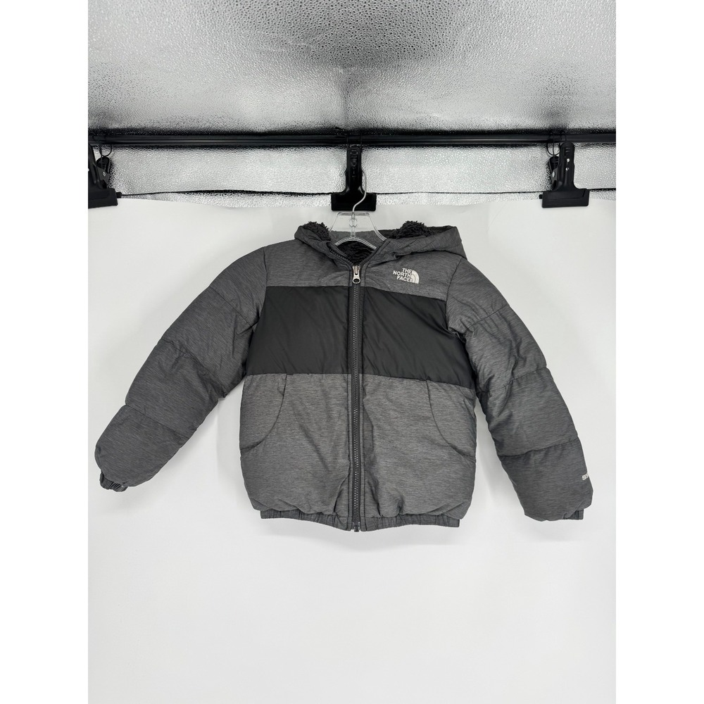 The North Face Puffer Jacket Toddler 6T 550 Down Hooded Insulated Sherpa Lined